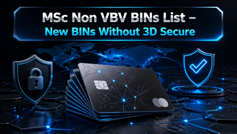 MSc Non VBV BINs List 2026 – New BINs Without 3D Secure